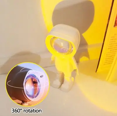Astronauts Robot Sunset Lamp