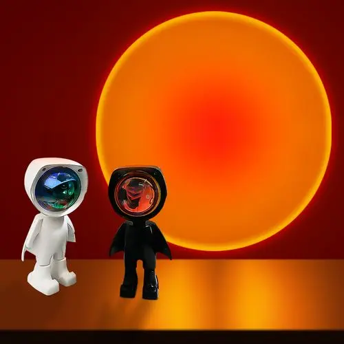 Astronauts Robot Sunset Lamp