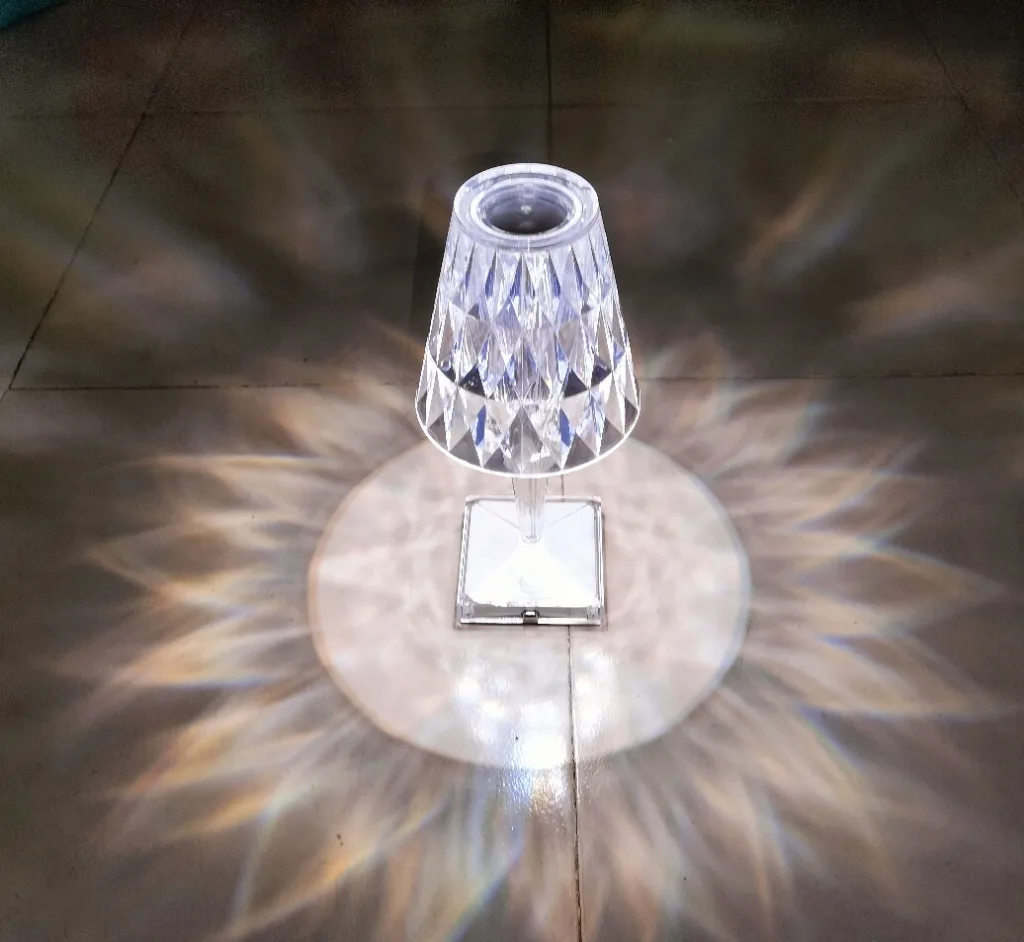 Bedside Rechargeable Crystal Lamps