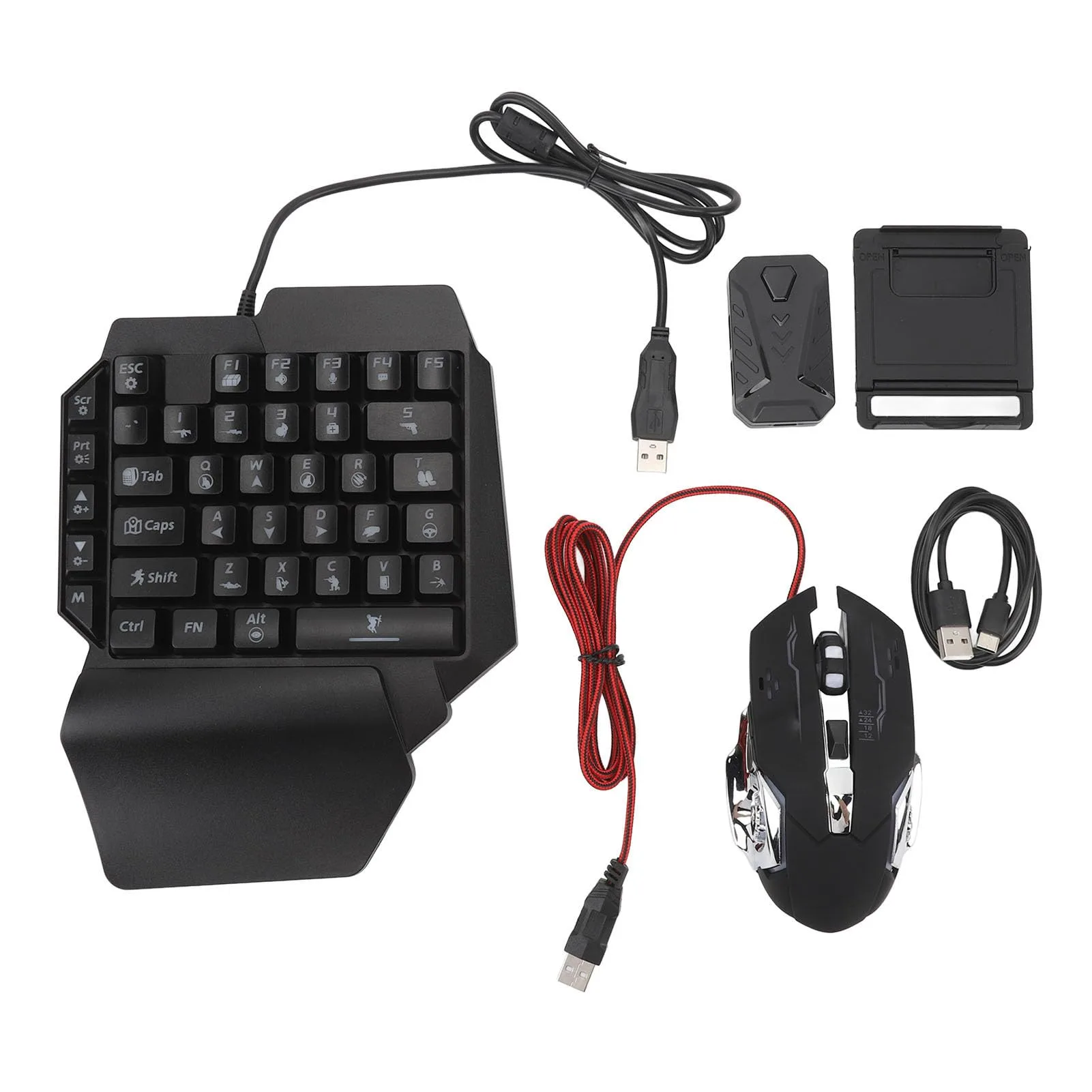 5 in 1 Mobile Game Combo Pack ( Phone Mouse Keyboard)