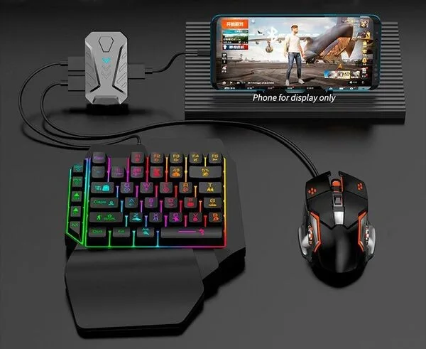 5 in 1 Mobile Game Combo Pack ( Phone Mouse Keyboard)
